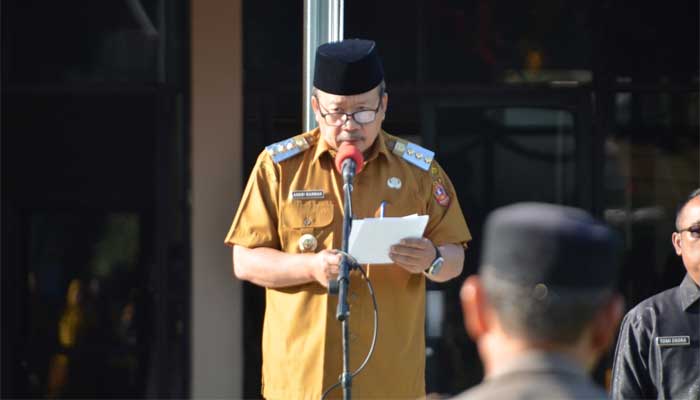 Pimpin Apel Gabungan, Bupati Agam Dorong Sinergi Antar OPD 1 Bupati Agam, Andri Warman pimpin apel gabungan