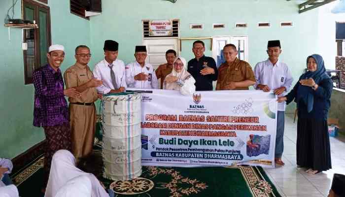 Baznas Dharmasraya Luncurkan Program SantriPreneur di Pondok Pesantren Pembangunan Pulau Punjung