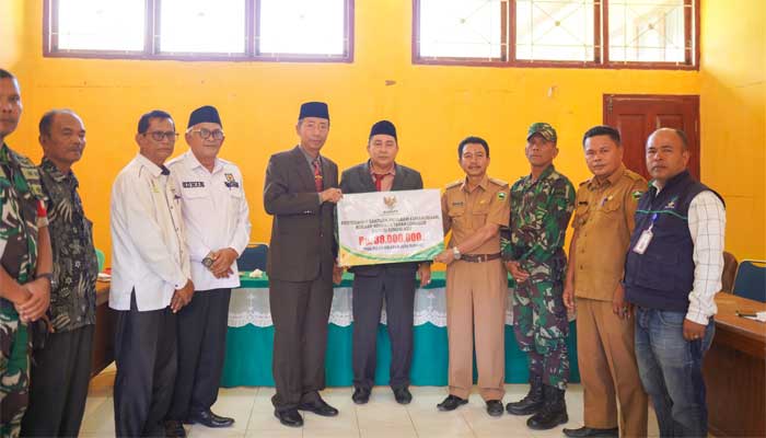 Baznas Kabupaten Solok Bantu Keluarga Korban Bencana Longsor Tambang Nagari Sungai Abu