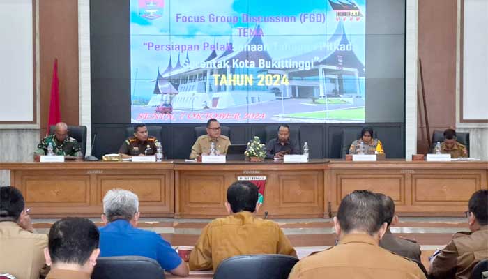 FGD persiapan pelaksanaan tahapan Pilkada Kota Bukittinggi 2024