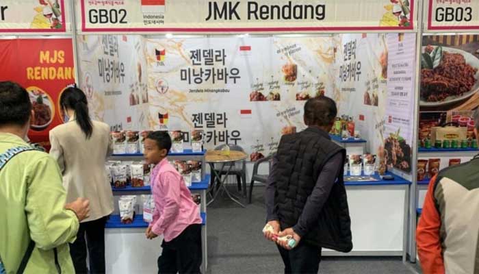 Stand Pemprov Sumbar di International Fermented Food Expo (IFFE) tahun 2024 di Jeonju City, Korea Selatan.