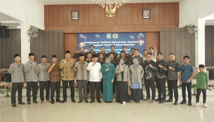 Kafilah Kabupaten Asahan Dilepas ke Festival Seni Qasidah Tingkat Provinsi