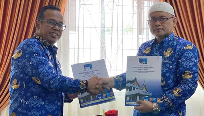 Kominfo Padang Panjang dan RRI Jalin Kerja Sama Penyebarluasan Informasi