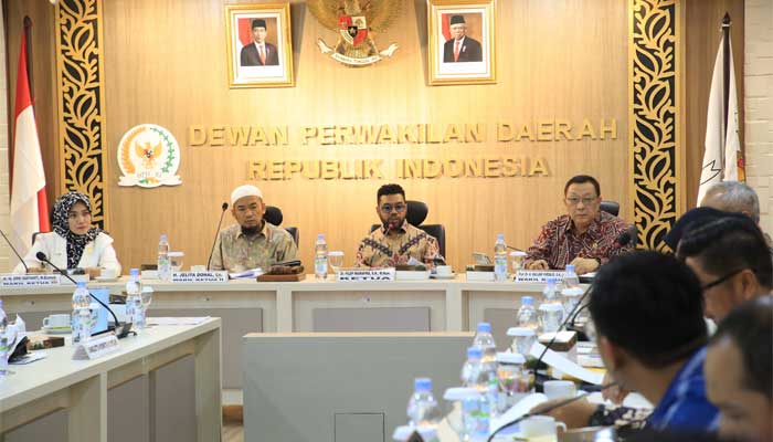 Komite III DPD RI melakukan Rapat Dengar Pendapat (RDP) dengan Kementerian Pemuda dan Olahraga (Kemenpora)