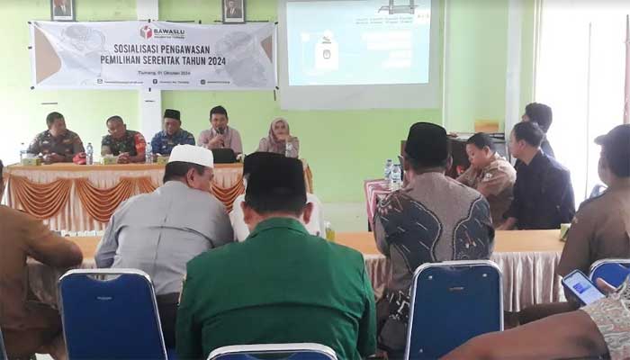 Panwascam Tiumang Gelar Sosialisasi Pengawasan Pilkada