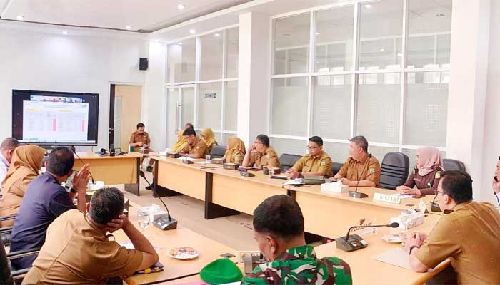Pemko Padang Panjang ikuti Rapat Koordinasi Pengendalian Inflasi secara daring bersama Kemendagri