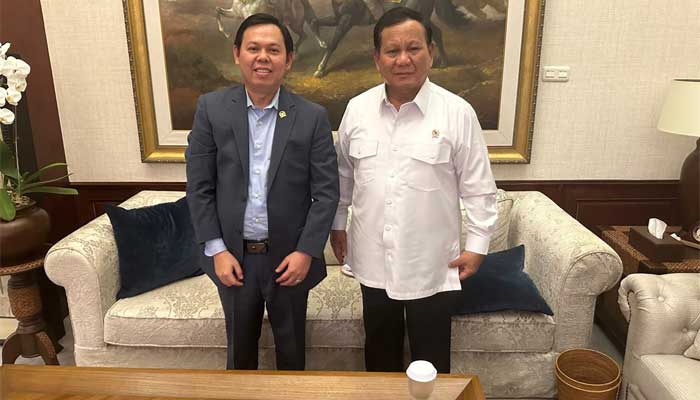 Ketua DPD RI, Sultan B Najamuddin bersama Prabowo Subianto