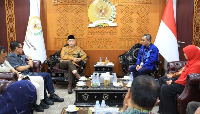Wakil Ketua DPD RI, Tamsil Linrung menerima audiensi Serikat Tani Islam Indonesia