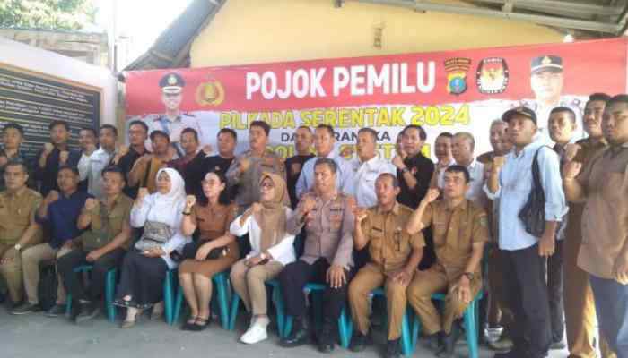 Polsek Pulau Raja Menggelar Pojok Pemilu
