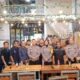 Kasat Lantas Polres Asahan, AKP Resty bersama jajarannya makan siang bareng bersama Insan Pers