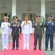 Perayaan HUT TNI Ke-79 di halaman Istana Gubernuran Sumbar