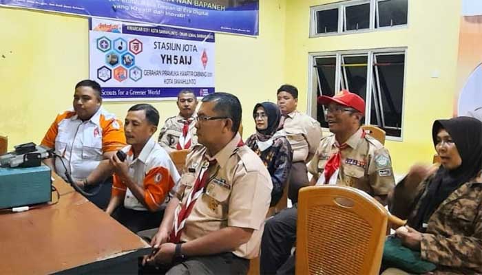 Pramuka Kwarcab Kota Sawahlunto Ikuti Jambore On The Air dan Jambore on the Internet