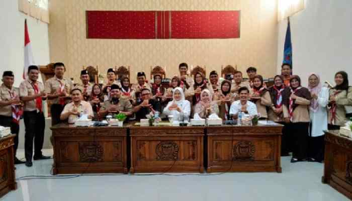 Pramuka Kwarcab Sawahlunto Sampaikan Aspirasi ke DPRD Sawahlunto
