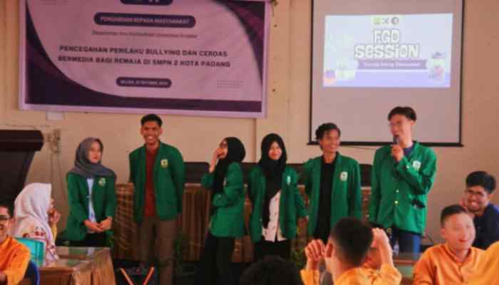 Pengabdian Masyarakat yang dilakukan oleh departemen ilmu komunikasi Universitas Andalas di tanggal 22 Oktober 2024 di SMPN 2 Padang
