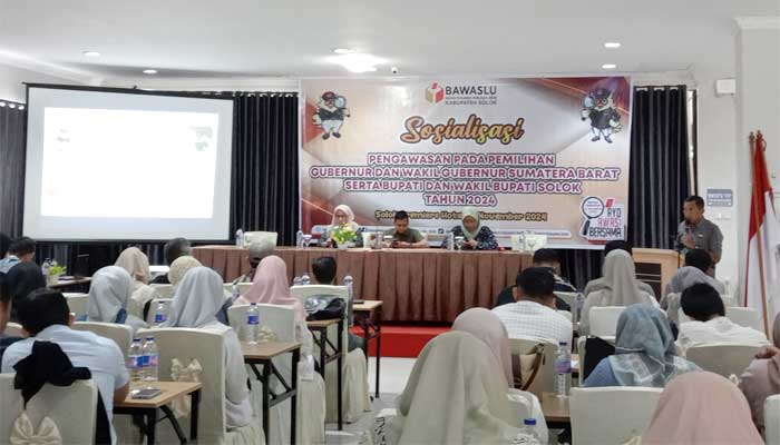 Bawaslu Kabupaten Solok Adakan Sosialisasi Pengawasan Pilkada 2024