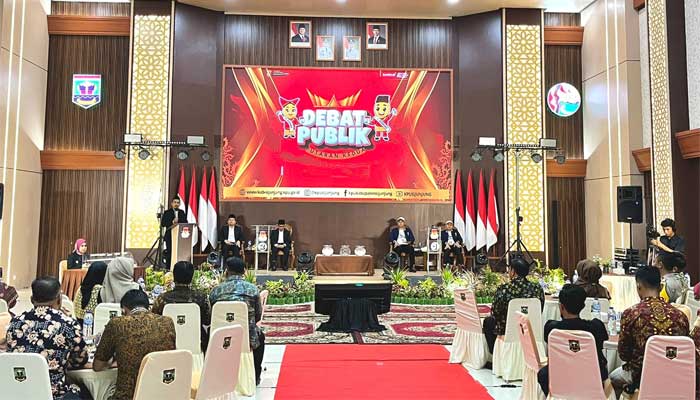 Suasana Debat Publik Paslon Pilkada Kabupaten Sijunjung 2024