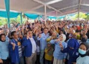 Kampanye Tatap Muka Paslon Pilkada Way Kanan Ali Rahman – Ayu Asalasiyah di Gunung Sangkaran Membludak