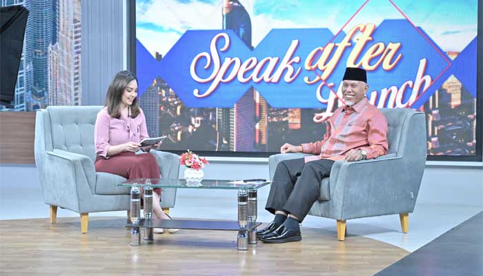 Gubernur Sumbar, Mahyeldi saat Talkshow di salah satu stasiun TV Nasional di Jakarta