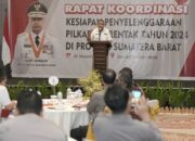 Rakor Kesiapan Penyelenggaraan Pilkada Serentak, Ini Pesan Plt Gubernur Sumbar