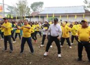 Hadiri Senam HUT Partai Golkar Lampung Barat, Ini Pesan Pj Bupati Nukman