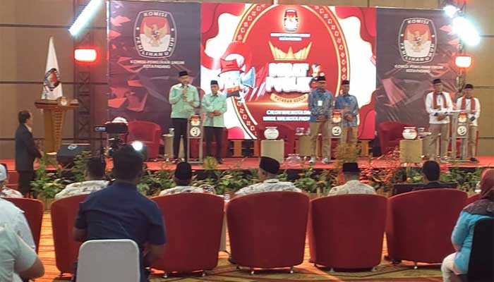 Suasana Debat Publik kedua Pilkada Kota Padang tahun 2024
