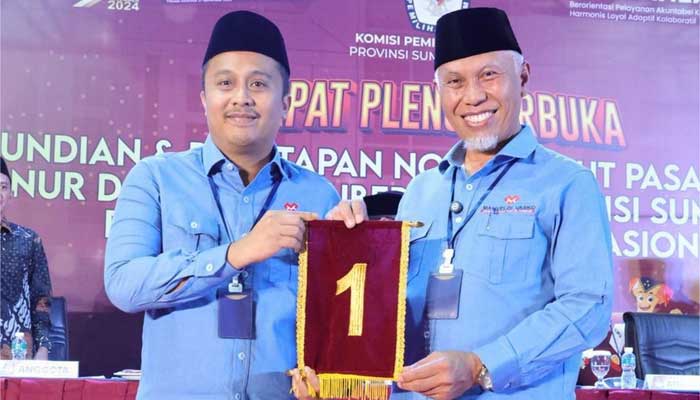 Quick Count Pilgub Sumbar, Paslon Nomor Urut 1 Mahyeldi-Vasko Unggul Sementara 1 Mahyeldi-Vasko