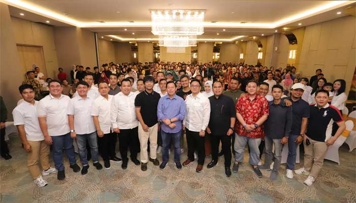 Ketua DPD RI Ajak Pemuda Bengkulu Berkolaborasi Menuju Indonesia Emas 2045 1 Ketua DPD RI, Sultan B Najamudin dalam talkshow kolaborasi DPD RI dan BPD HIPMI Bengkulu