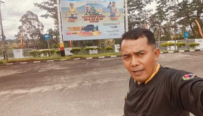 Ketua klub sepeda Cahaya Solok Selatan Satu (Cassa), Akmalu Rijal Putra