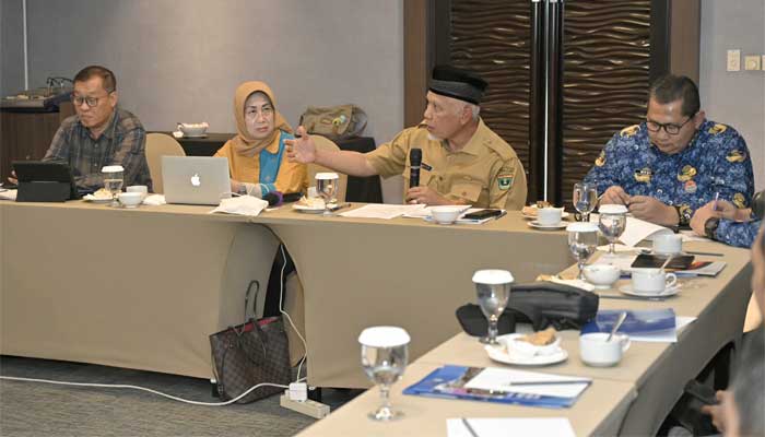 Diskusi Hasil Survei Indeks Kemerdekaan Pers (IKP) Tahun 2024 Sumbar bersama Dewan Pers di Hotel Mercure Padang
