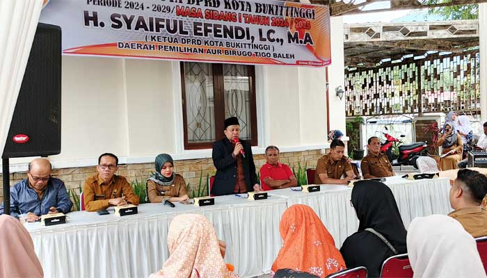 Ketua DPRD Bukittinggi, Syaiful Efendi reses perorangan di Belakang Balok