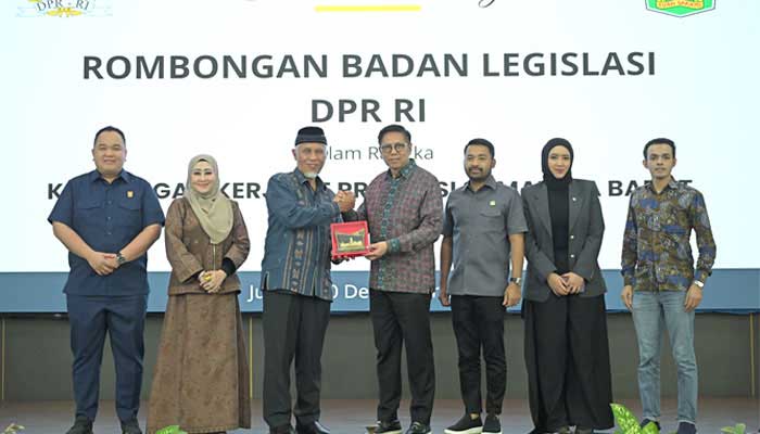 Gubernur Sumbar, Mahyeldi sambut kunjungan Anggota Baleg DPR RI