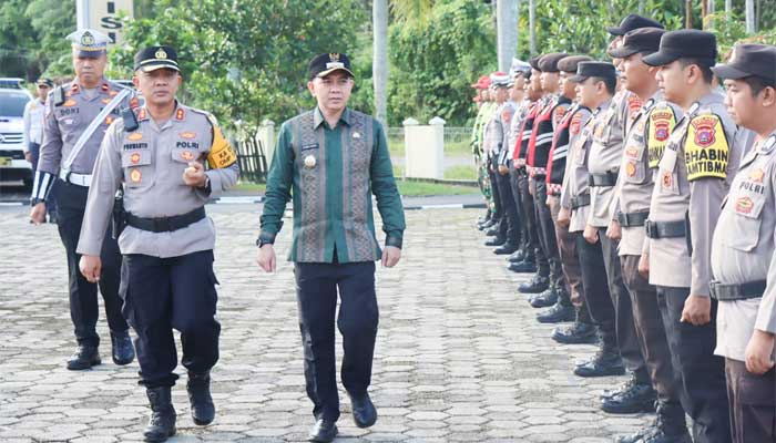 Polres Sawahlunto melaksanakan Apel Gelar Pasukan Operasi Lilin tahun 2024
