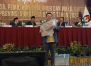 KPU Gelar Rapat Pleno Rekapitulasi Hasil Penghitungan Suara Pilgub Sumbar
