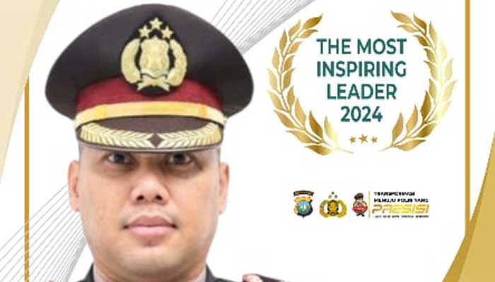 Kapolres Lingga Terima Penghargaan The Most Inspiring Leader 2024 di Award Internasional Maharaja Kutai Mulawarman