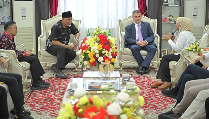Gubernur Sumbar, Mahyeldi terima kunjungan Duta Besar Rumania untuk Indonesia, H.E. Mr. Dan Adrian Bălănescu