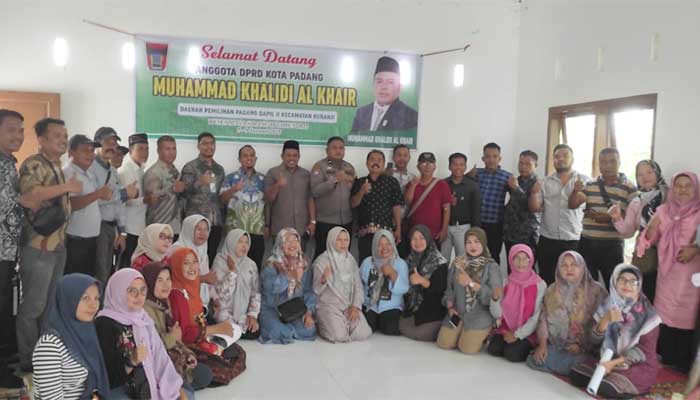 Anggota DPRD Padang, Khalil Chaniago reses di Kelurahan Sungai Sapih