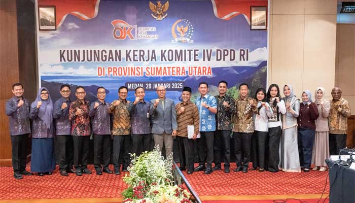 Komite IV DPD RI kunjungi Kantor OJK Sumatera Utara