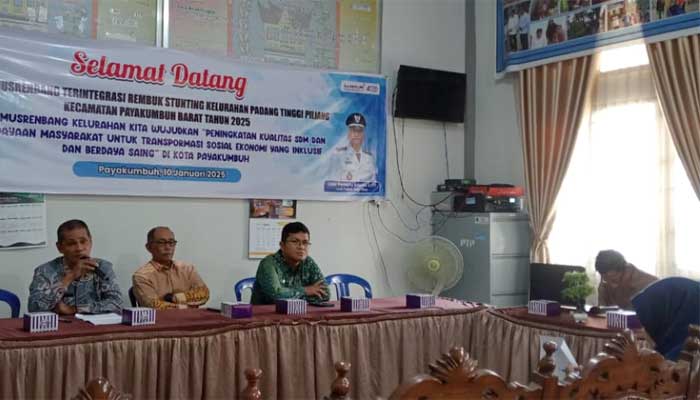Musrenbang di Kelurahan Padang Tinggi Piliang, Kecamatan Payakumbuh Barat, Kota Payakumbuh