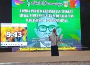 Siswi SMPN 6 Pulau Punjung Ikuti Lomba Pidato Kebangsaan se-Kabupaten Dharmasraya