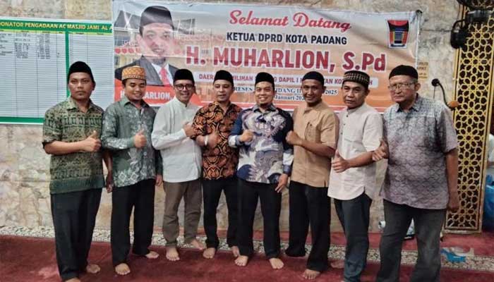 Reses Ketua DPRD Kota Padang di Masjid Al Amin Koto Tangah