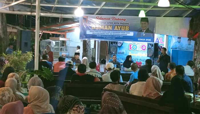 Reses Wakil Ketua DPRD Kota Padang, Osman Ayub