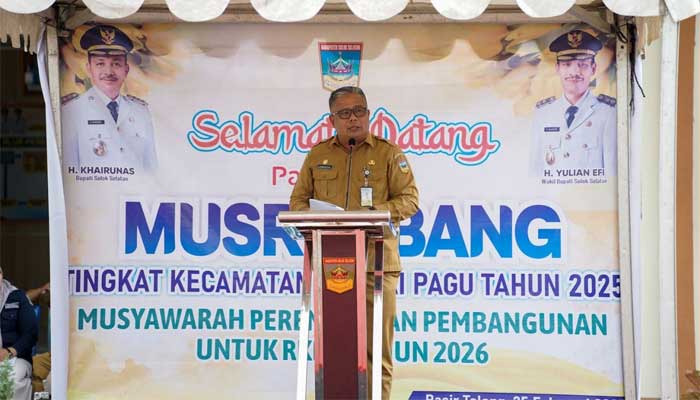 Sekda Solok Selatan, Syamsurizaldi Buka Musrenbang Kecamatan Sungai Pagu