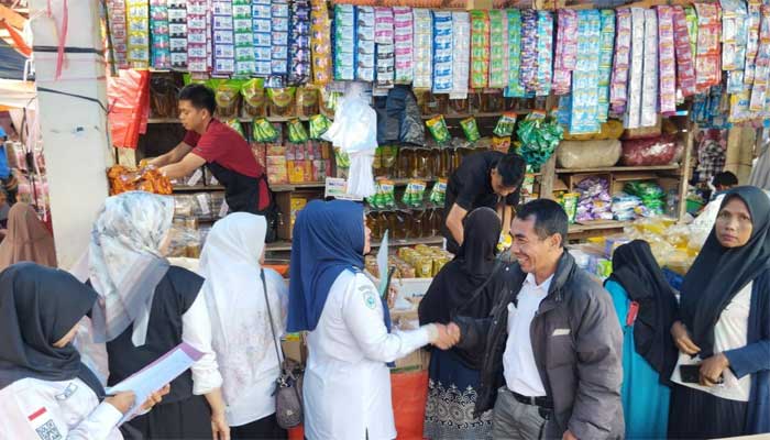 TPID Kabupaten Solok Pantau Ketersediaan Bahan Pokok di Pasar Talang