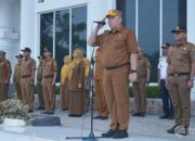 Sekdakab Asahan Pimpin Apel Gabungan Februari