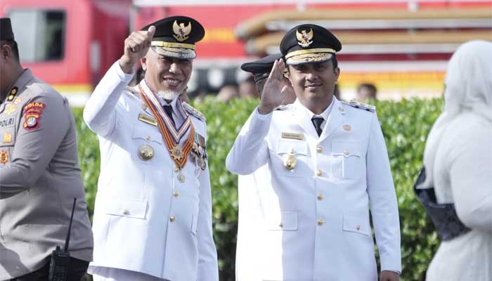 Gubernur Sumbar Retreat di Magelang, Wagub Vasko Langsung Bertugas 1 Gubernur Sumbar, Mahyeldi bersama Wagub Vasko Ruseimy