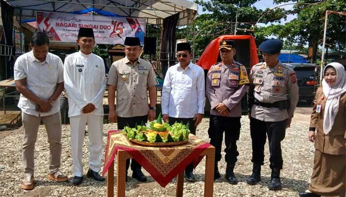 Wakil Ketua DPRD Dharmasraya Sujito Hadiri Ulang Tahun Nagari Sungai Duo
