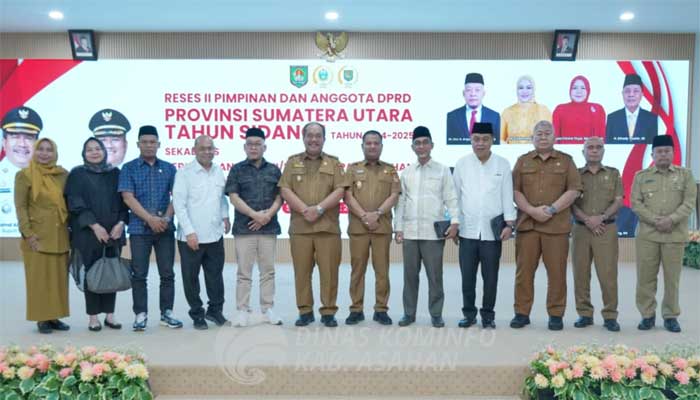 Bupati dan Wakil Bupati Asahan Terima Reses Pimpinan beserta Anggota DPRD Provsu