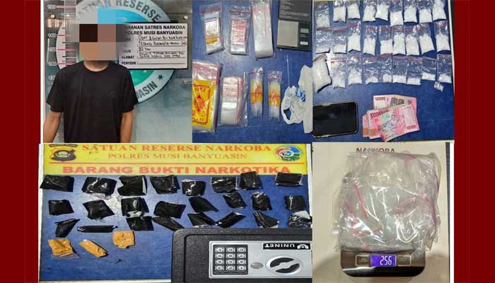 Sat Resnarkoba Polres Muba Tangkap 3 Tersangka Pengedar Narkoba di Tebing Bulang
