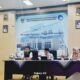 Konferensi pers Bazaar Produk UMKM Sumbar dan Informasi Ketersediaan Bahan Pangan di Aula Diskominfotik Sumbar