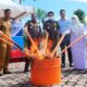 Kejari Solok Selatan Gelar Pemusnahan Barang Bukti
